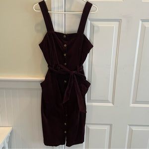 Universal Thread corduroy jumper dress purple